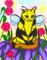 Buzz The Bumble Bee Fairy Cat, Copyright© 2005 Carrie Hawks