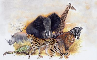 African Animal image by Myrea Pettit, Copyright&copy; 2004 Fairies World&reg;  Reproduction of these images in any form is strictly prohibited.