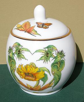 July Ceramic Ginger Jar Image by Myrea Pettit, Copyright&copy; 2004 Fairies World&reg;  Reproduction of these images in any form is strictly prohibited