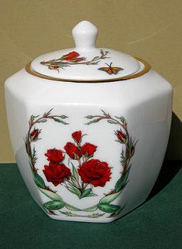 June Ceramic Ginger Jar Image by Myrea Pettit, Copyright&copy; 2004 Fairies World&reg;  Reproduction of these images in any form is strictly prohibited