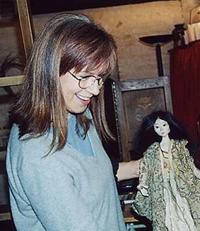 Marja Lee with a beautiful hand made exclusive doll crafted by Wendy Froud