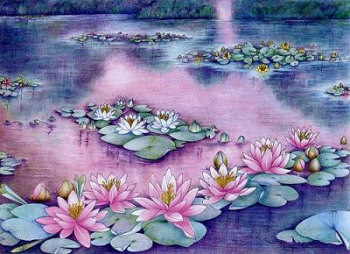 Monet Drawing by Myrea Pettit, Copyright© 2004 Fairies World