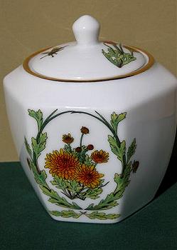 September Ceramic Ginger Jar Image by Myrea Pettit, Copyright&copy; 2004 Fairies World&reg;  Reproduction of these images in any form is strictly prohibited