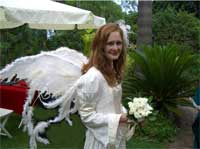 Myrea Pettit at her fairy wedding